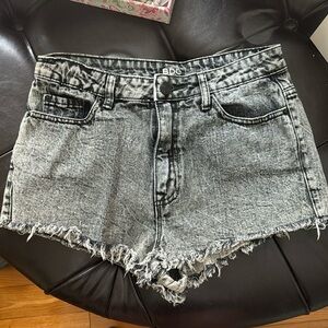 Black/gray Jean shorts